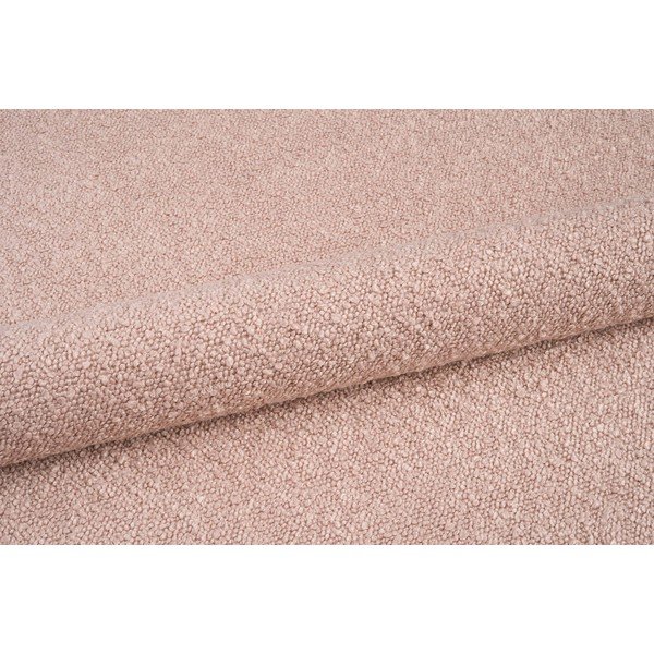 Taburet roz cu tapițerie din stofă bouclé Molino – Micadoni Home-image-3