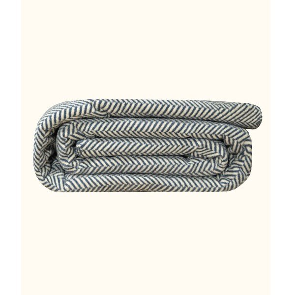 Cuvertură albă/albastru-închis pentru pat dublu 200x220 cm Twin – Oyo Concept-image-4