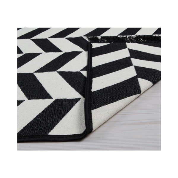 Covor reversibil Morpheus, 140 x 215 cm, alb-negru-image-2