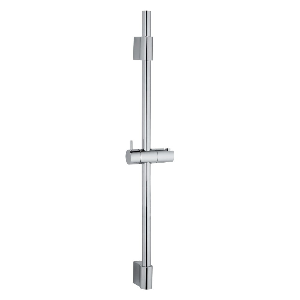 Tijă de duș argintiu-lucios de montat pe perete din oțel inoxidabil 70 cm Classic – Wenko