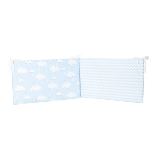 Protecție din bumbac pentru patul copiilor Mike & Co. NEW YORK Carino, 40 x 210 cm, albastru