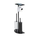 Suport pentru hârtie igienică negru din oțel Cosenza – Wenko