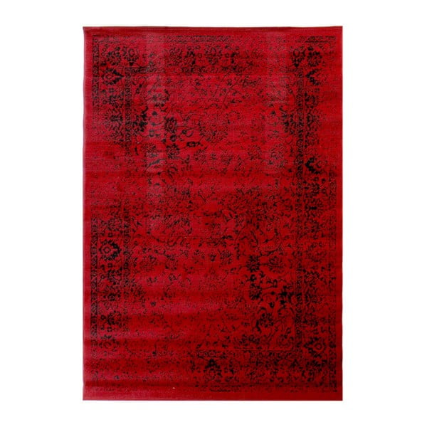 Covor Flair Rugs Element Bonetti Red, 80 x 150 cm, roșu