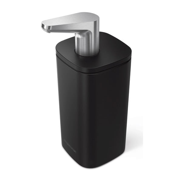 Dozator de săpun lichid negru mat din oțel 295 ml – simplehuman-image-2