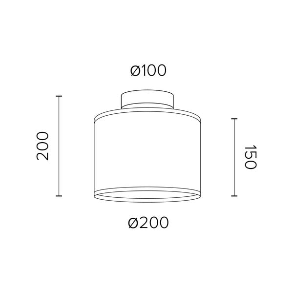 Plafonieră Sotto Luce Mika XS CP, ⌀ 20 cm, negru - argintiu-image-2