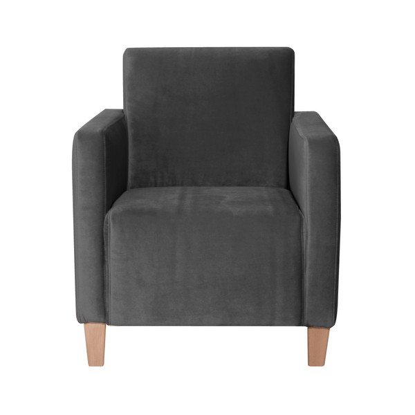 Fotoliu Max Winzer Milla Velvet, gri antracit-image-1