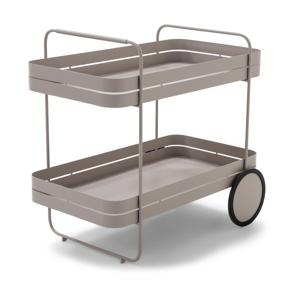 Măsuță de servire cu roți din metal 74x42 cm Gin & Trolley – Spinder Design