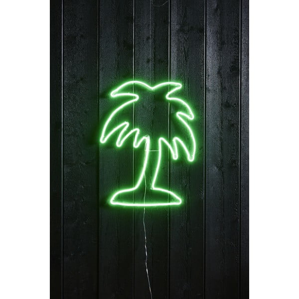 Decorațiune de perete cu neon Star Trading Flatneon Palm, înălțime 65 cm