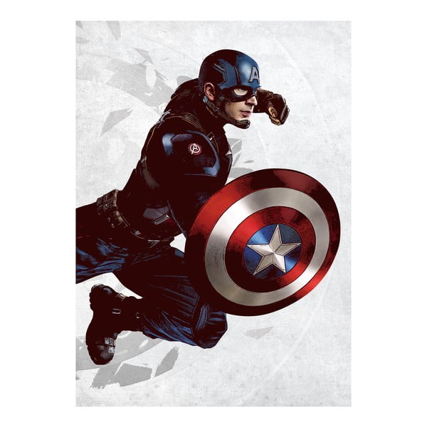 Poster Civil War United We Stand - Captain America