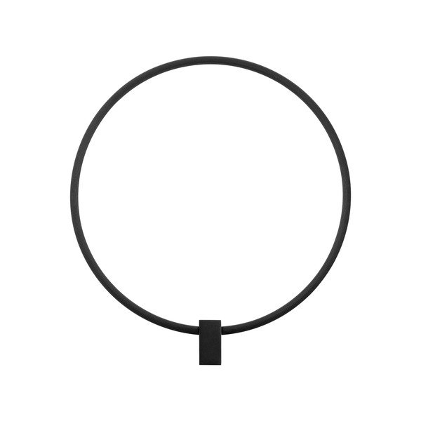 Aplică de perete negru-mat LED cu intensitate reglabilă din aluminiu Cercio – Nova Luce