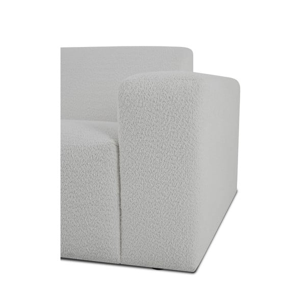 Canapea albă cu tapițerie din stofă bouclé 228 cm Roxy – Scandic-image-3