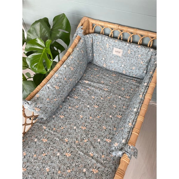 Mantinelă apărătoare  pentru pătuț 120 cm Apricot – Malomi Kids-image-1