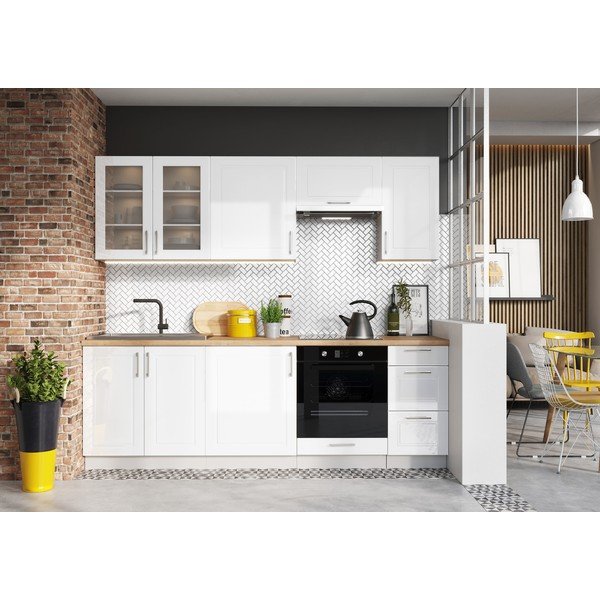 Bucătărie dreaptă cu blat 240 cm (fără montaj) Kole – STOLKAR