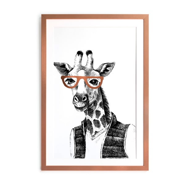 Tablou/poster înrămat Really Nice Things Giraffe, 40 x 60 cm