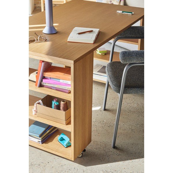 Birou cu aspect de lemn de stejar 80x140 cm Utility – Hübsch-image-4