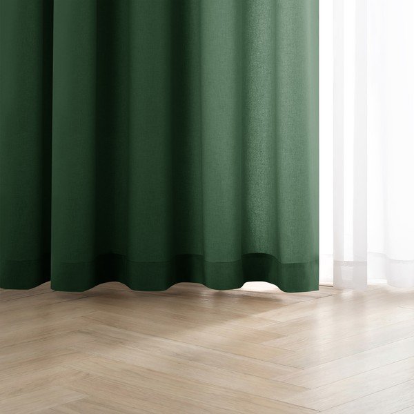 Draperie verde-închis dimout (semi-opacă) Calisto – Filumi-image-3