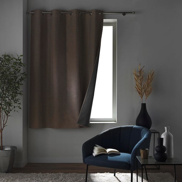 Draperie maro blackout 140x180 cm Crepuscule – douceur d'intérieur-image-4