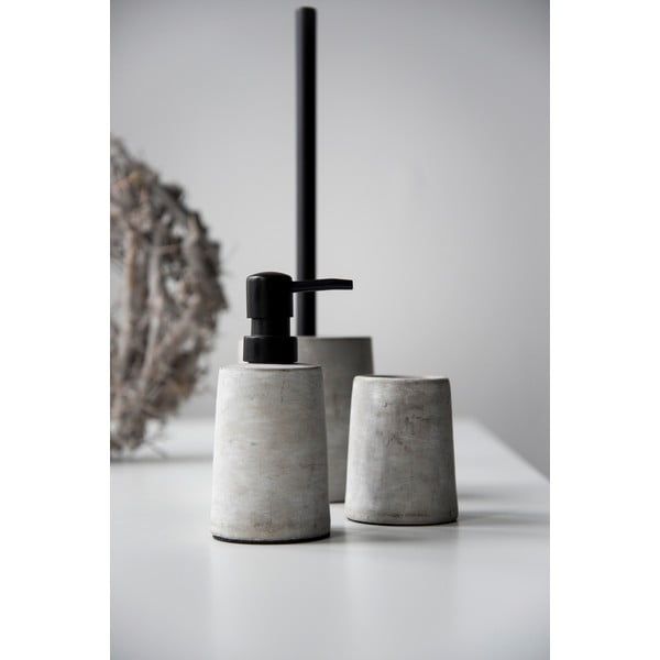 Dozator săpun din beton Wenko Villena, gri-image-3