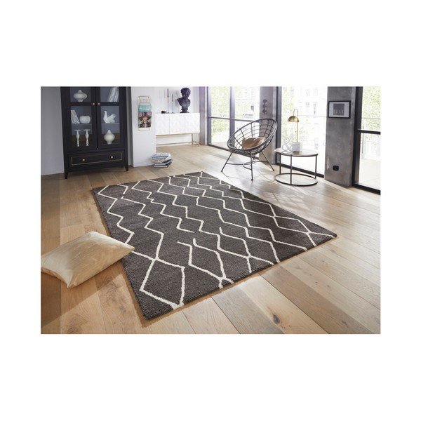 Covor Elle Decoration Glow Vienne, 200 x 290 cm, gri închis-image-2