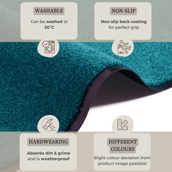 Covor Hanse Home Wash & Clean, 39 x 58 cm, turcoaz-image-2