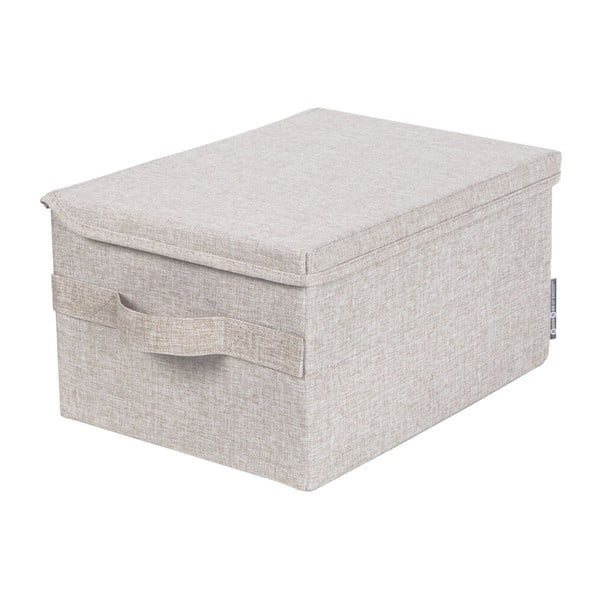 Cutie de depozitare bej din material textil cu capac 35x19x26 cm Soft Storage – Bigso Box of Sweden