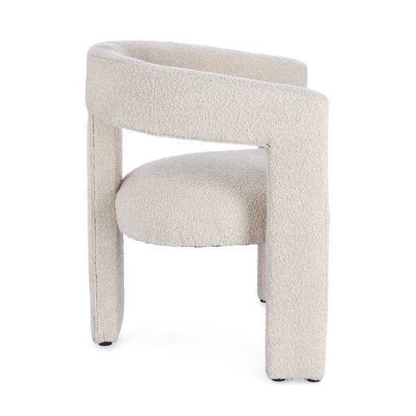 Scaun de living bej cu cotiere tapițat Arabella – Bizzotto-image-2