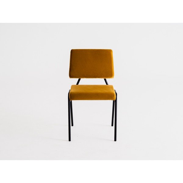 Scaun de sufragerie galben Simple - CustomForm-image-1