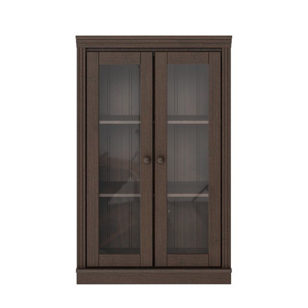Vitrină maro închis din lemn de pin 74x118x35 cm Anita – Støraa