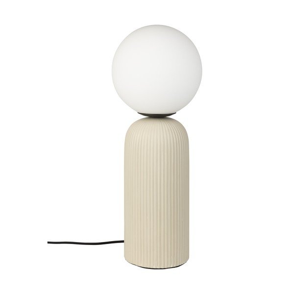 Veioză bej din ceramică cu abajur din sticlă (înălțime 53 cm) Dash – Zuiver