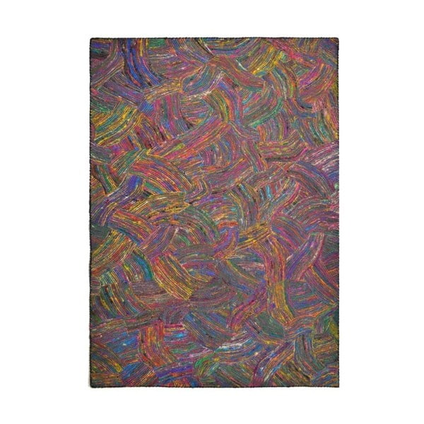 Covor mătase cu fibre negre The Rug Republic Spice Route, 230 x 160 cm, multicolor