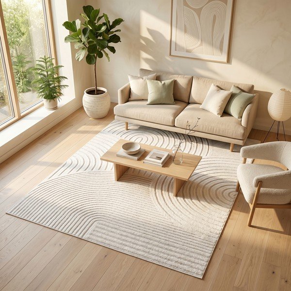 Covor crem 120x170 cm Whirl – ESTE-image-3
