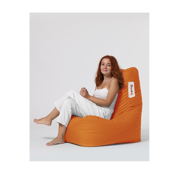 Fotoliu bean bag portocaliu Diamond – Floriane Garden-image-2