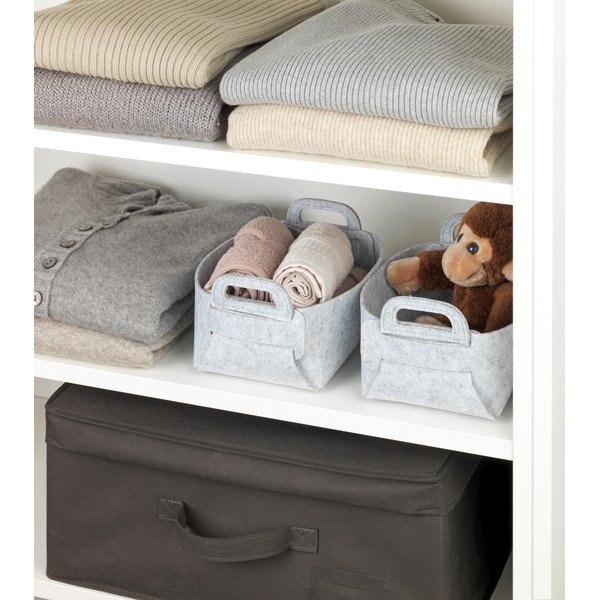 Coșuri de depozitare 2 buc. din material textil Nina – Wenko-image-1
