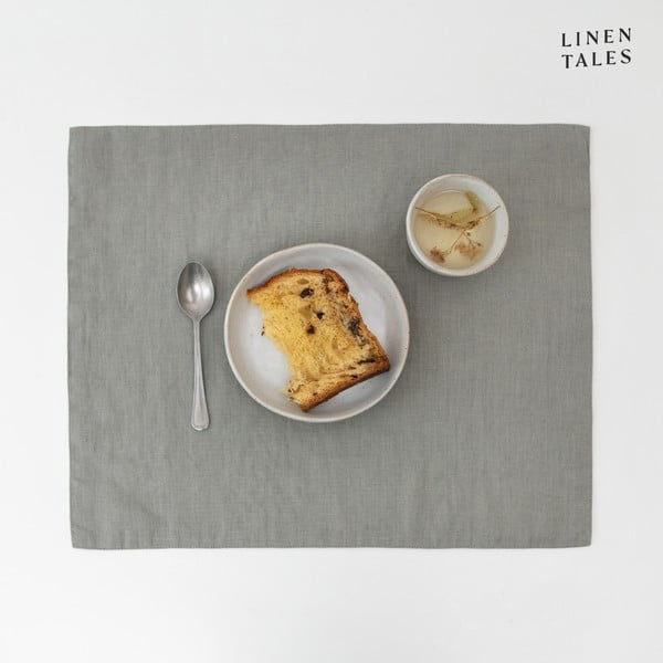 Suport pentru farfurii din material textil 35x45 cm Khaki – Linen Tales-image-1