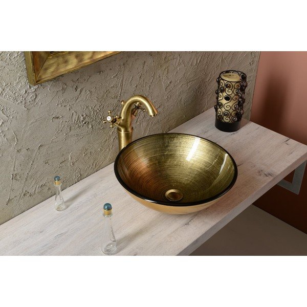 Baterie în culoarea bronzului pentru chiuvetă înaltă Antea – Sapho-image-2