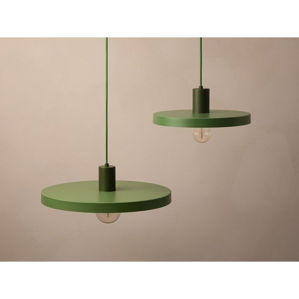 Lustră verde din metal ø 30 cm Ori – Micadoni -image-1