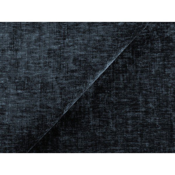 Taburet albastru închis cu tapițerie din chenille Kuki – Makamii-image-4