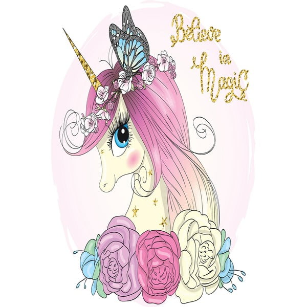 Covor antiderapant pentru copii Conceptum Hypnose Unicorn, 180 x 280 cm-image-2