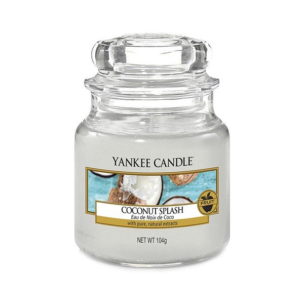 Lumânare parfumată Yankee Candle Coconut Splash, timp de ardere 25 - 40 ore