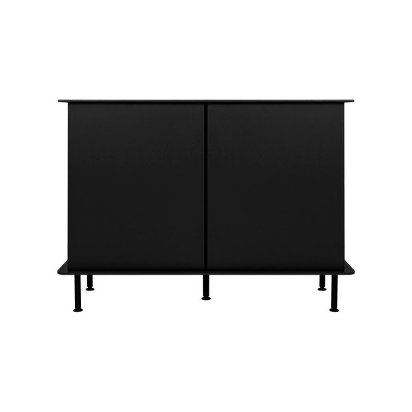 Comodă neagră cu orificiu pentru cabluri 120x88x50 cm Suumo – noo.ma-image-2