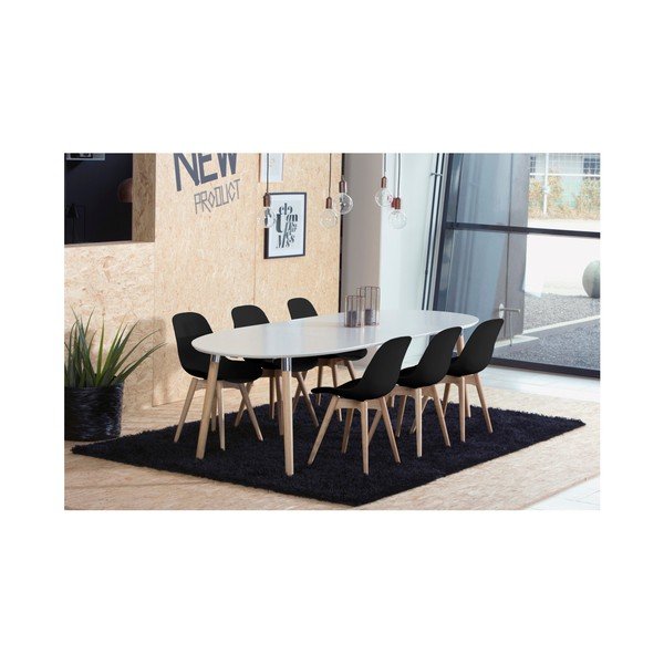 Set 2 scaune Actona Scramble Dining Set, negru-image-2