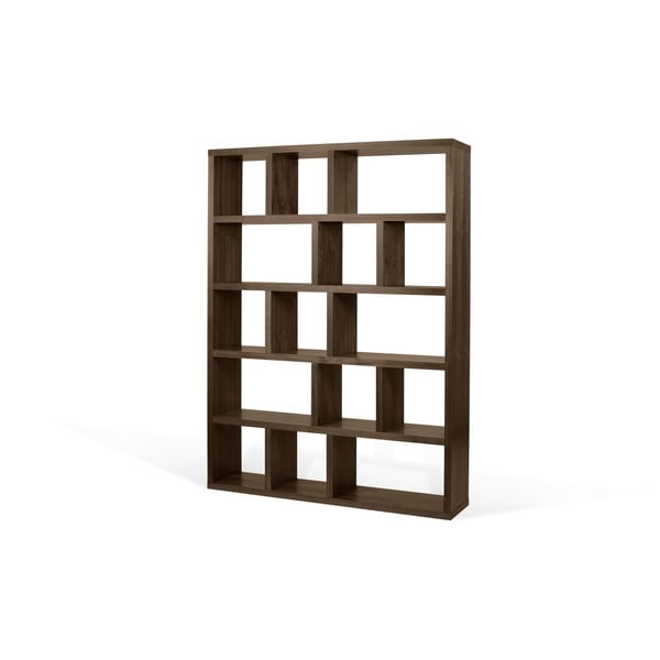 Bibliotecă maro cu aspect de lemn de nuc 150x198 cm Berlin – TemaHome-image-3