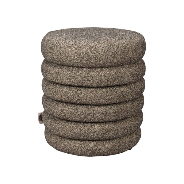 Taburet maro cu tapițerie din țesătură bouclé Fern – Dutchbone