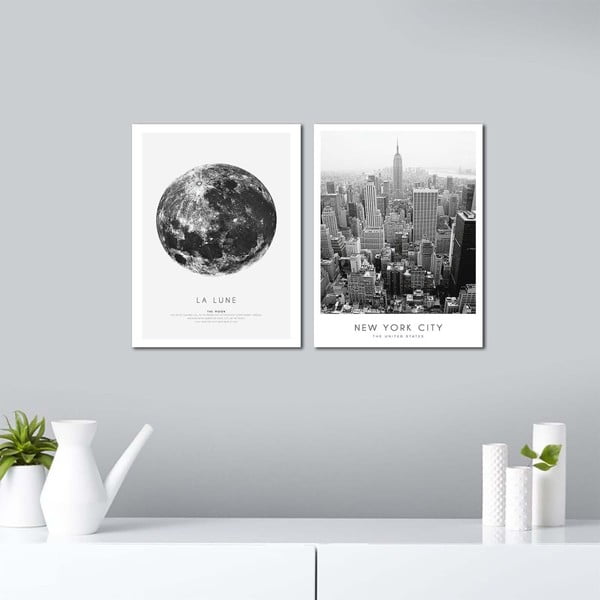Tablouri 2 buc. 30x40 cm New York City – Wallity-image-1