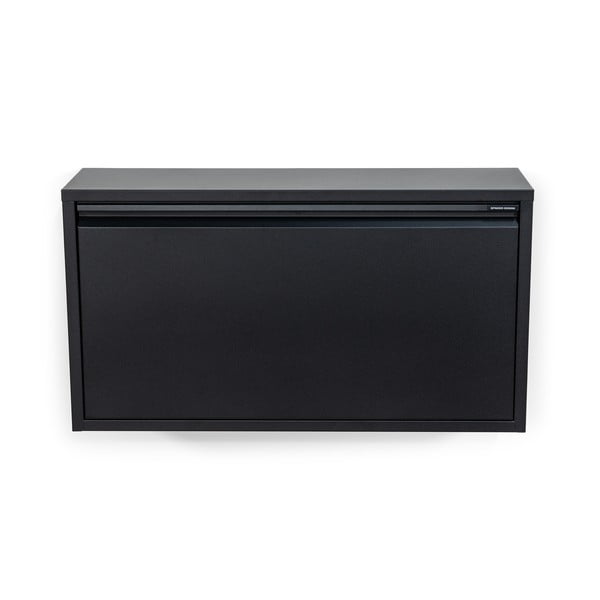 Pantofar negru cu deschidere înclinată/suspendat din metal 75x41x22 cm Billy – Spinder Design-image-2