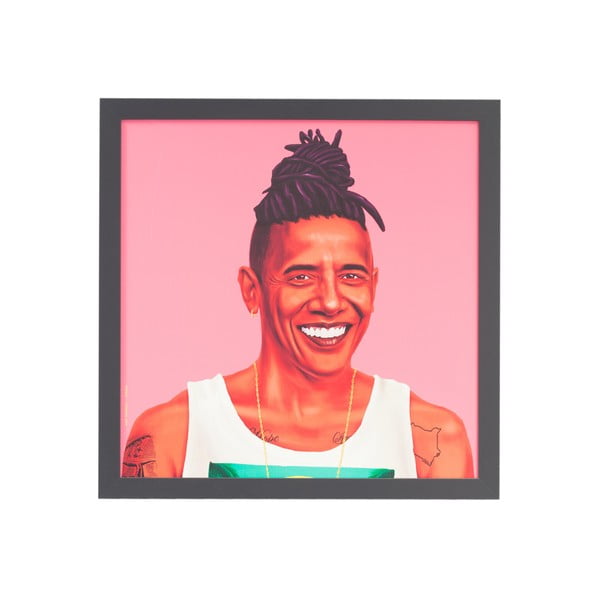 Tablou Fisura Barack Obama, 56 x 56 cm