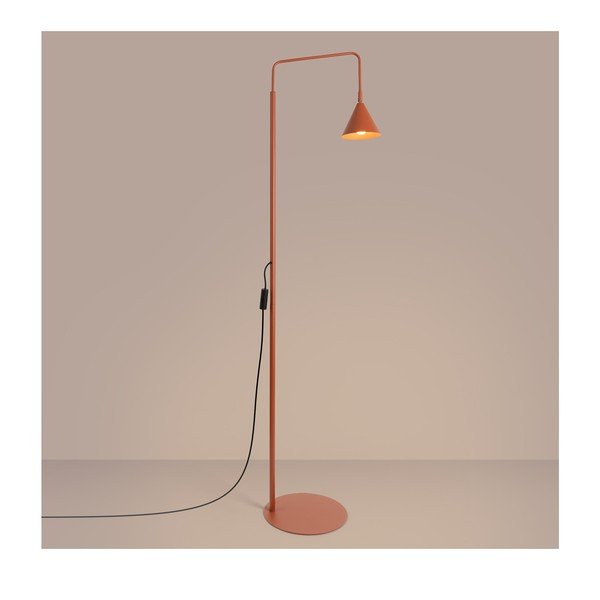 Lampadar cărămiziu cu structură flexibilă din oțel (înălțime 165 cm) Zylo – Sollux-image-2