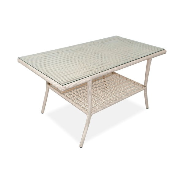 Set mobilier de grădină crem din ratan artificial pentru patru persoane Newyork 160 – Floriane Garden-image-3