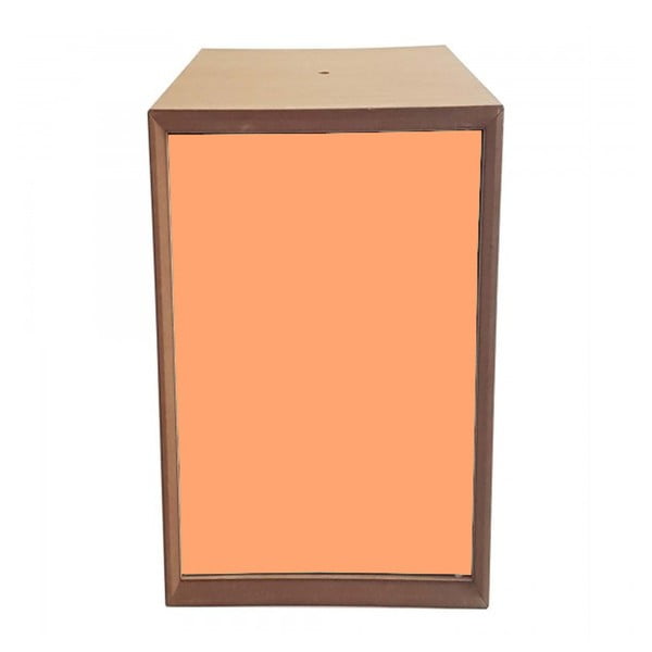 Raft cutie Ragaba PIXEL, 40 x 80 cm, ușă portocalie