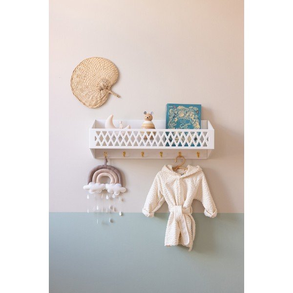 Cuier pentru copii alb pentru perete 75x25 cm Harlequin – Cam Cam Copenhagen-image-1